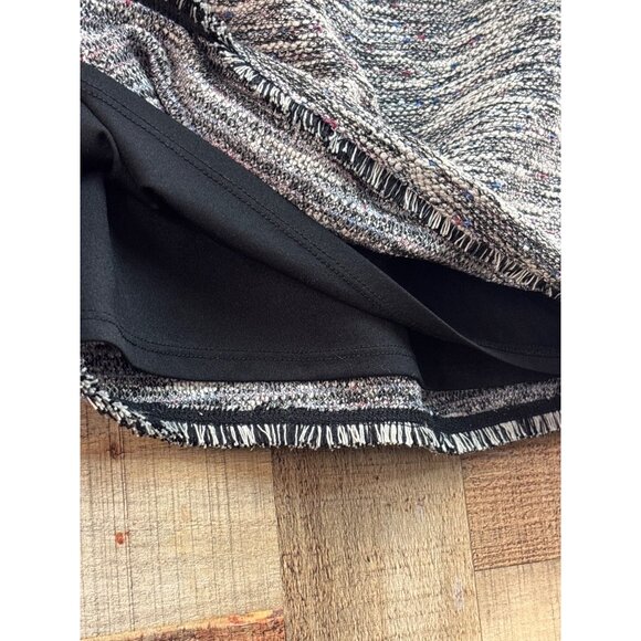 Loft Womens Tweed Skirt Size M Gray & Black - Picture 5 of 8